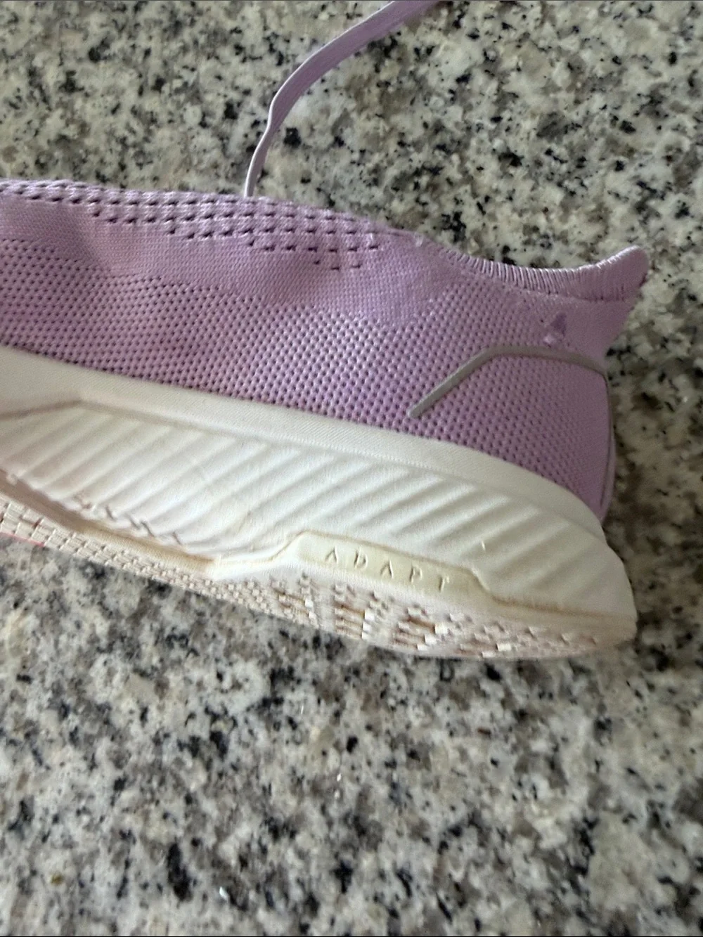 Women's Knit Athletic Sneakers in Light Lavender